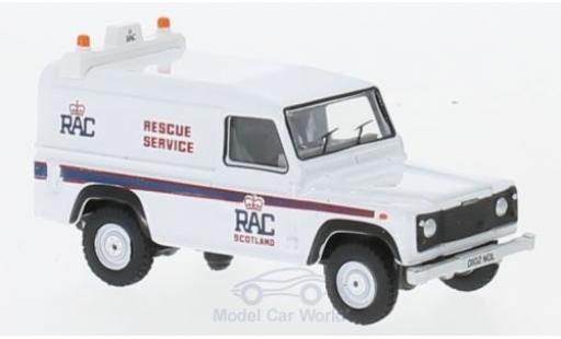 Land Rover Defender 1/76 Oxford LWB Hardback RAC miniature