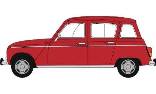 Renault 4 1/76 Oxford red diecast model cars