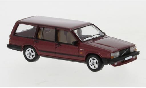 Volvo 740 1/87 PCX87 Kombi metallic-dunkelrouge 1985 miniature