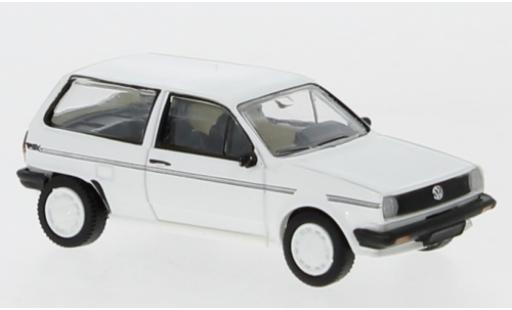 Volkswagen Polo 1/87 PCX87 II Fox white/Dekor 1985 diecast model cars