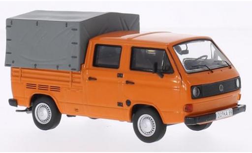 Volkswagen T3 1/43 Premium ClassiXXs a Doka Pritsche orange miniature