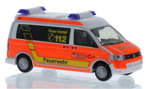 Volkswagen T5 1/87 Rietze RTW Feuerwehr Remscheid 2010 miniature