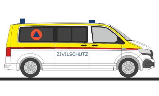 Volkswagen T6 1/87 Rietze .1 Bus BA für Bevölkerungs- und Katastrophenschutz diecast model cars