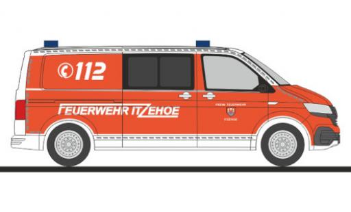Volkswagen T6 1/87 Rietze .1 Bus Feuerwehr Itzehoe diecast model cars