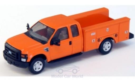 Ford F-350 1/87 River Point XLT Super Cab Utility Truck orange 2008 miniature