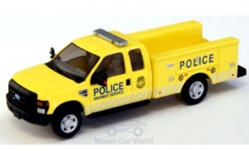 Ford F-350 1/87 River Point XLT Super Cab Utility Truck Police Highway Service 2008 diecast model cars