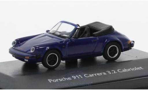 Porsche 911 SC 1/87 Schuco Carrera 3.2 Cabriolet bleue miniature