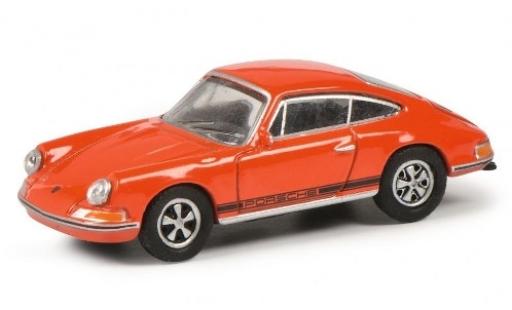 Porsche 911 1/87 Schuco S orange/noire miniature