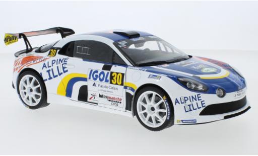 Alpine A110 1/18 Solido RGT No.30 Rallye du Touquet 2020 F.Delecour miniature