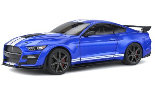 Ford Mustang 1/18 Solido Shelby GT 500 Fast Track metallic-bleue/blanche 2020 miniature