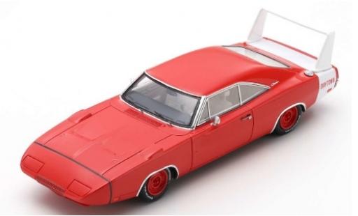 Dodge Charger 1/43 Spark Daytona rouge/blanche 1969 miniature