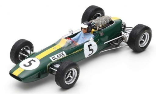Lotus 33 1/18 Spark No.5 Team GP Großbritannien 1965 J.Clark diecast model cars