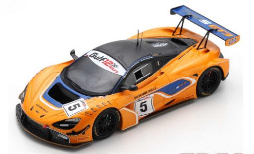 McLaren 720 1/43 Spark S GT3 No.5 12h Gulf 2018 B.Barnicoat/A.Parente/S.van Gisbergen coche miniatura