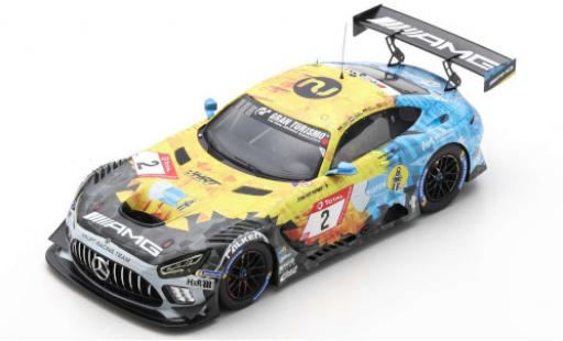 Mercedes AMG GT 1/18 Spark 3 No.2 Team HRT 24h Nürburgring 2020 H.Haupt/Y.Buurman/N.Bastian/P.Ellis modellino in miniatura
