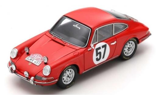 Porsche 911 1/43 Spark S No.57 Rallye Monte Carlo 1966 R.Buchet/J.Schlesser miniature
