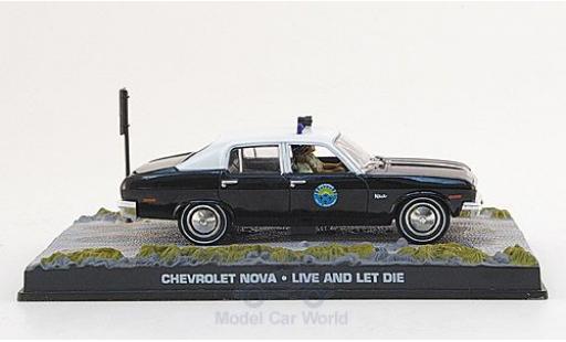 Chevrolet Nova 1/43 SpecialC 007 black/white James Bond 007 1973 Police Leben und sterben lassen ohne Vitrine diecast model cars
