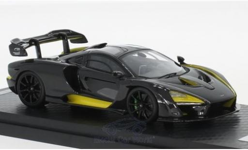 McLaren Senna 1/18 Tecnomodel carbon/jaune 2018 miniature