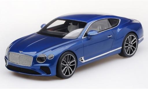 Bentley Continental test 1/18 Top Speed GT metallic-bleue 2018 test miniature