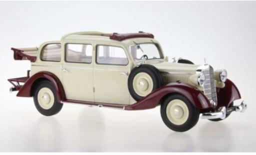 Mercedes 260 1/18 Triple 9 Collection D (W138) Pullman Landaulet beige/dunkelrouge 1936 komplett ouverts/es Verdeck miniature