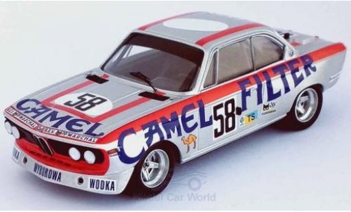 Bmw 3.0 1/43 Trofeu CSL No.58 Camel 24h Le Mans 1973 W.Brun/C.Kocher/J.-P.Aeschlimann miniature
