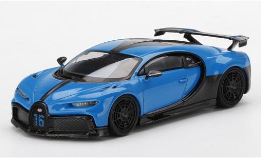 Bugatti Chiron 1/43 TrueScale Miniatures Pur Sport bleue/carbon miniature
