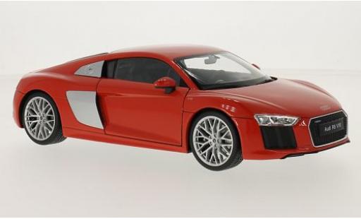Audi R8 1/18 Welly V10 red 2016 diecast model cars