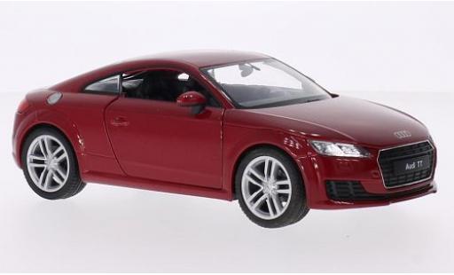 Audi TT 1/24 Welly (8S) metallic-rouge 2014 miniature