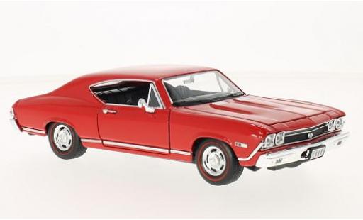 Chevrolet Chevelle 1/24 Welly SS 396 rouge 1968 miniature