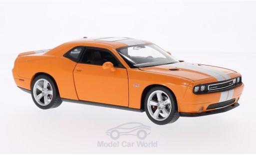 Dodge Challenger 1/24 Welly SRT orange/grise miniature