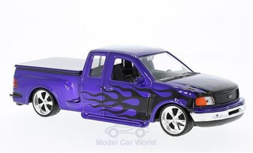 Ford F-1 1/24 Welly 50 Flareside Supercab Low Rider violette/Dekor 1999 miniature
