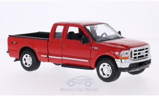 Ford F-350 1/24 Welly XLT Super Duty rouge miniature