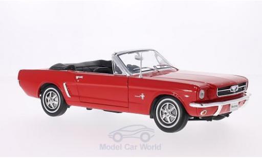 Ford Mustang 1/18 Welly Cabriolet red 1964 diecast model cars
