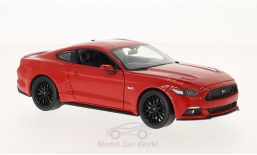 Ford Mustang GT 1/24 Welly GT red 2015 diecast model cars