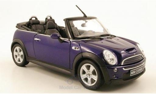 Mini Cooper S 1/24 Welly S Cabriolet blue diecast model cars