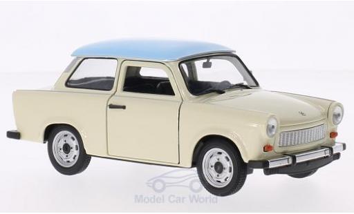 Trabant 601 1/24 Welly beige/bleue miniature