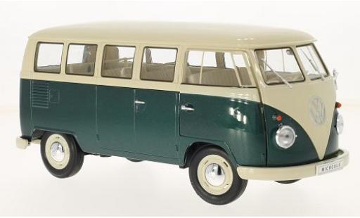 Volkswagen T1 1/18 Welly beige/verte 1963 bus miniature