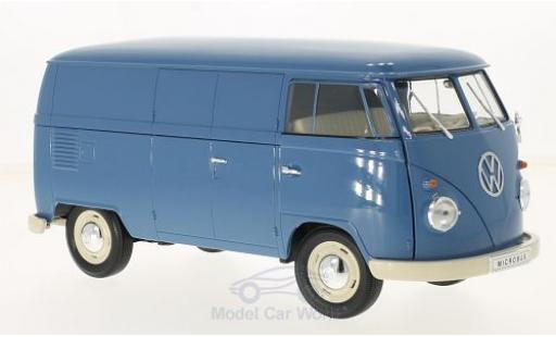 Volkswagen T1 B 1/18 Welly blu 1963 Kastenwagen modellino in miniatura