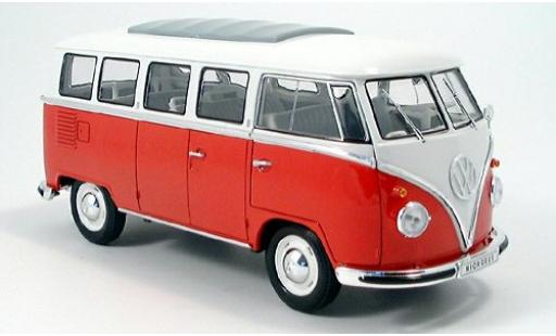 Volkswagen T1 1/18 Welly Bus rouge/blanche 1962 miniature