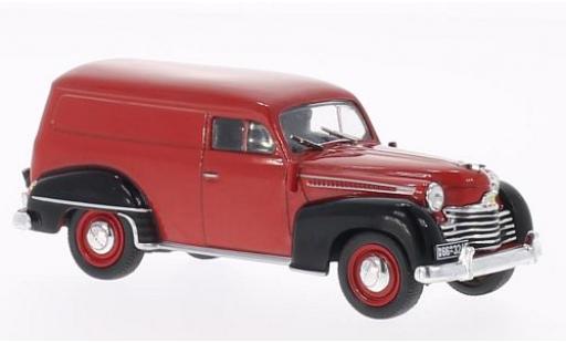 Opel Olympia 1/43 WhiteBox rouge/noire 1950 fourgon miniature