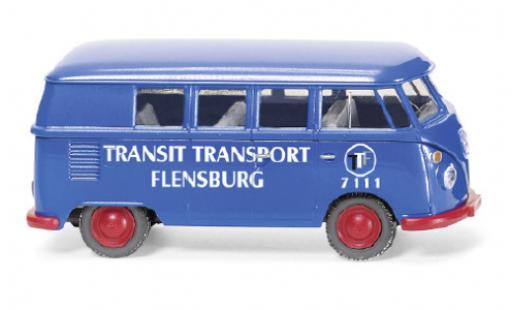 Volkswagen T1 1/87 Wiking Bus Transit Transport Flensburg modellino in miniatura