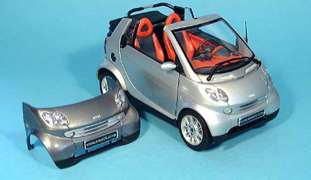 Smart Cabriolet 1/18 Kyosho grise (bodypanel grise) miniature