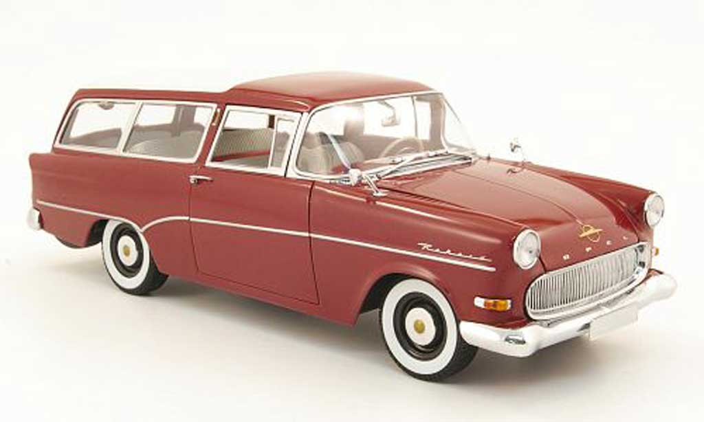 Opel Rekord 1/18 Minichamps p1 caravan rouge miniature