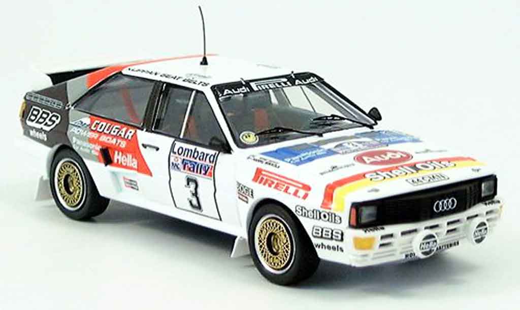 Audi Quattro 1/43 Trofeu No.3 Mikkola Hertz RAC Rally 1984 diecast model cars