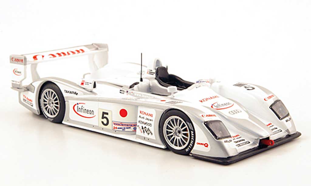 Audi R8 LMS 1/43 IXO LMS No.5 Team Sport Japan 24h Le Mans 2003 miniature