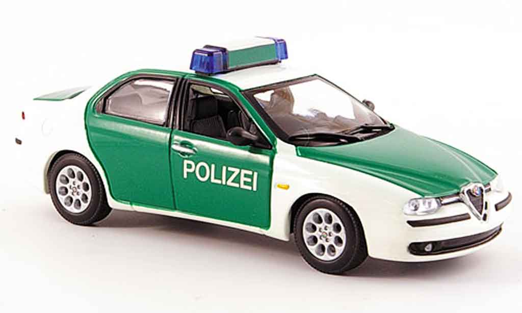 Alfa Romeo 156 1/43 Minichamps police deutschland 1997 miniature