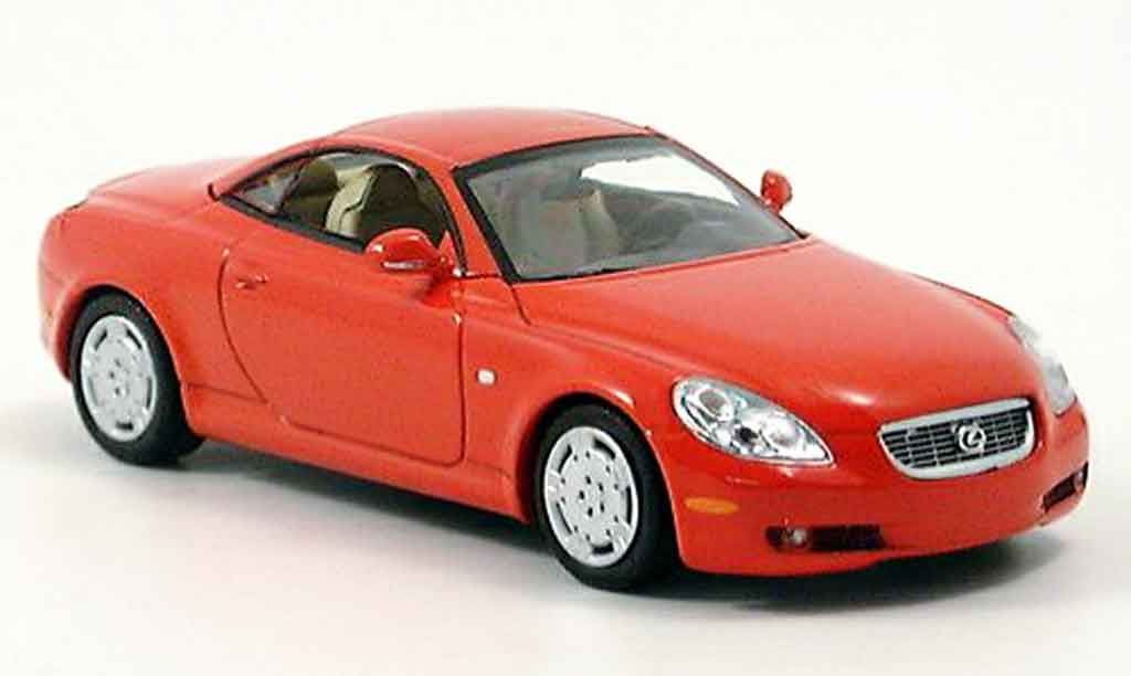 Lexus SC 430 1/43 Minichamps Cabriolet rouge 2001 miniature