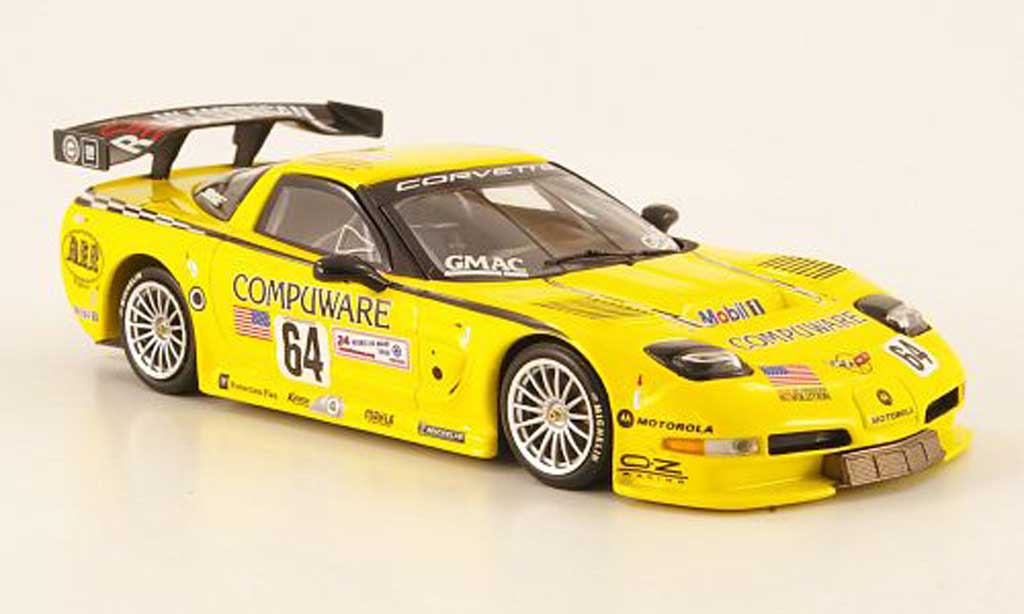 Chevrolet Corvette C5 1/43 Minichamps C5 R GTS No.64 Compuware 24h Le Mans 2004 miniature