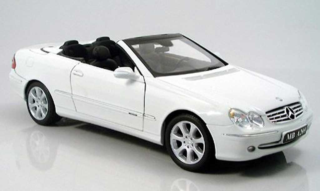Mercedes Classe CL cabriolet 1/18 Kyosho K cabriolet blanche 2003 miniature