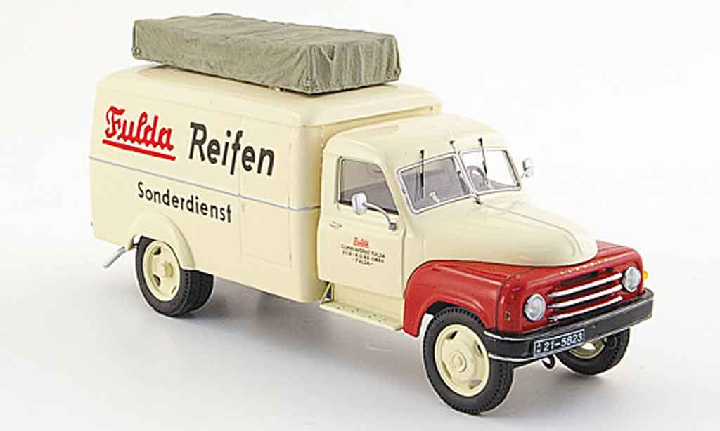 Hanomag L28 1/43 Schuco Kastenwagen Fulda Reifen miniature