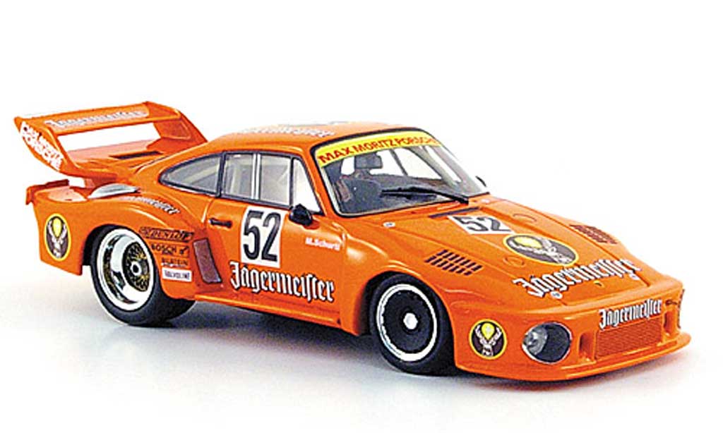 Porsche 935 1977 1/43 Minichamps 1977 No.52 Max Moritz Jagermeister M.Schurti DRM Zolder miniature